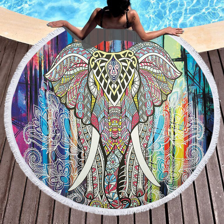 Stylish Round Beach Towels for Summer - Image 3