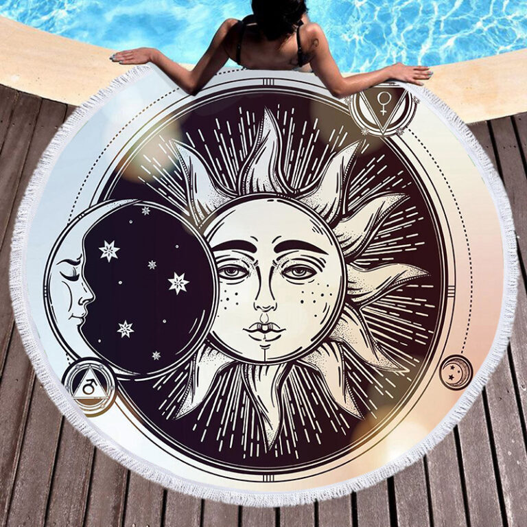 Stylish Round Beach Towels for Summer - Image 7