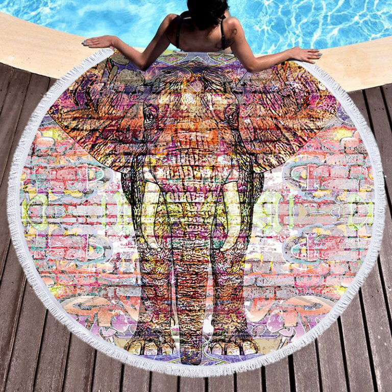 Stylish Round Beach Towels for Summer - Image 5