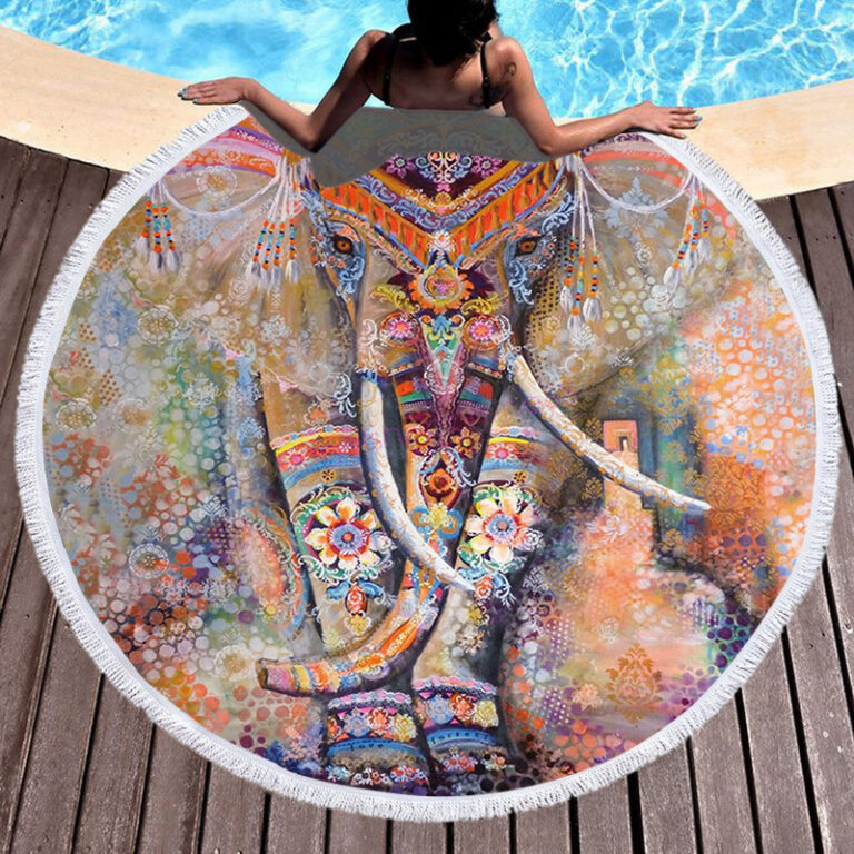 Stylish Round Beach Towels for Summer - Image 8