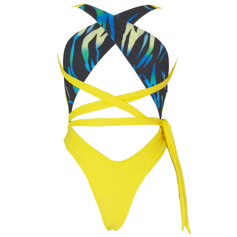 Ripple sexy ladies one-piece swimsuit with straps – Image 6