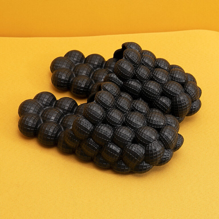 New Summer Fashion Massage Mesh  Bubble  Bathroom Slides Home Indoor Anti-Skid Shoes – Image 7