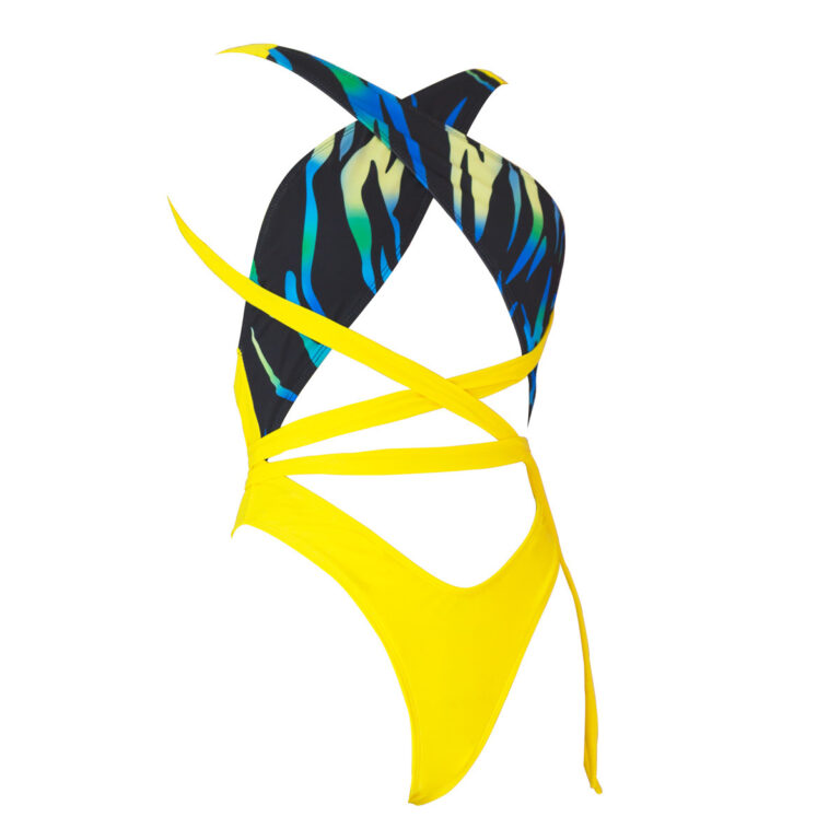 Ripple sexy ladies one-piece swimsuit with straps – Image 7
