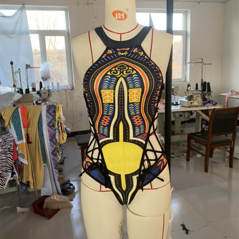 Women's Ethnic Print One-piece Swimsuit – Image 4