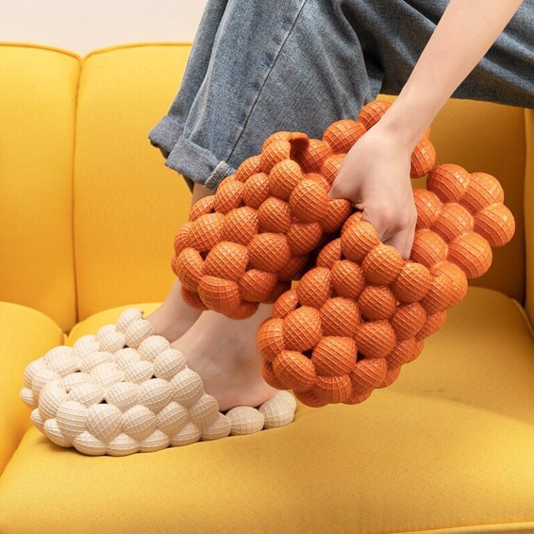 Nouvelle mode estivale Massage Mesh Bubble Bathroom Slides Home Indoor Anti-Skid Shoes