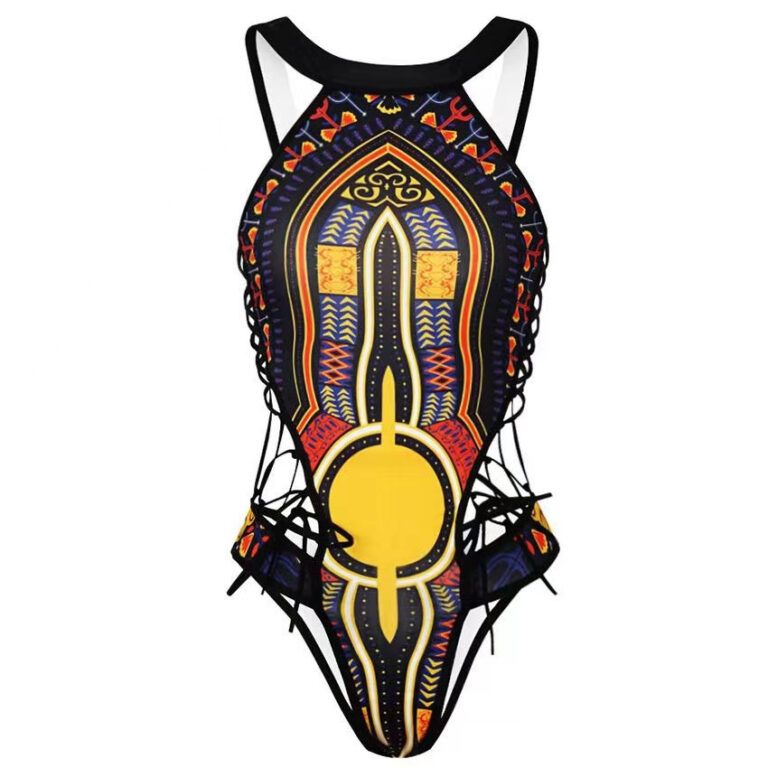 Women's Ethnic Print One-piece Swimsuit – Image 6