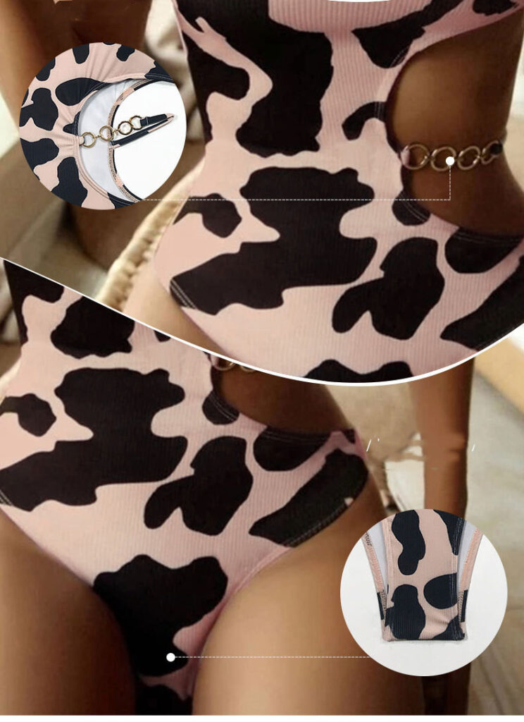 Japanese Fashion Swimwear Bikini One Piece Conservative Swimsuit Ladies – Image 3
