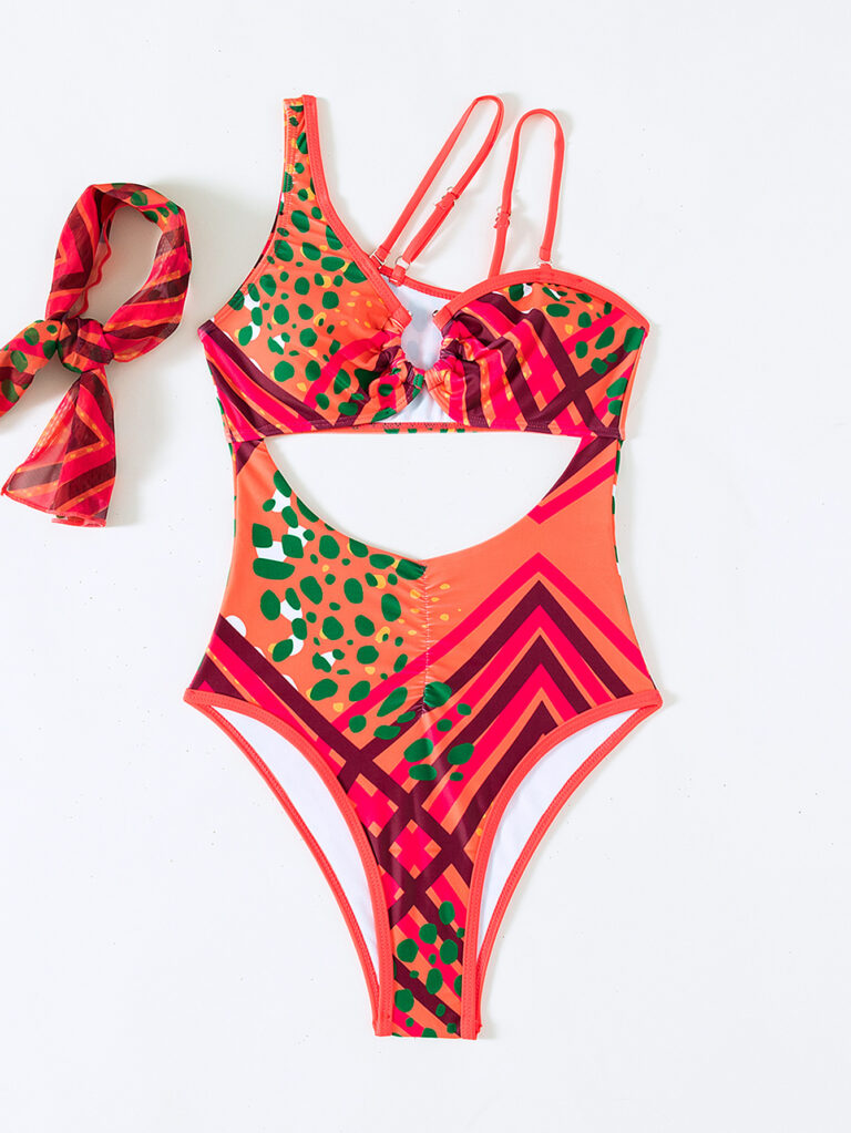 Bohemian Cutout Strap High Waist One Piece – Image 2