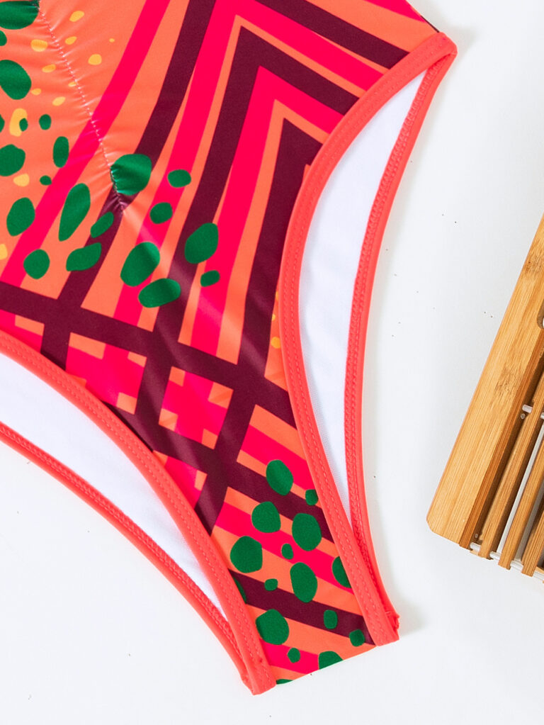 Bohemian Cutout Strap High Waist One Piece – Image 3