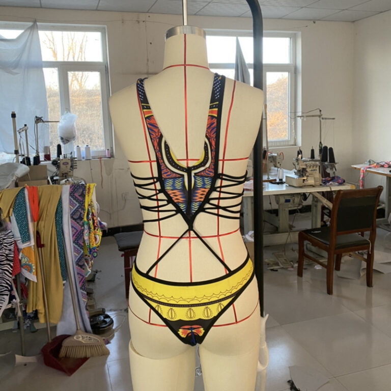 Women's Ethnic Print One-piece Swimsuit – Image 3