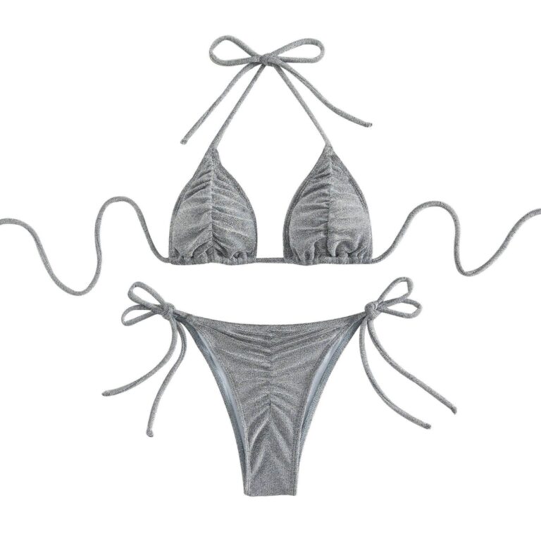 Women In European And American Triangular Split Swimsuit - Image 9