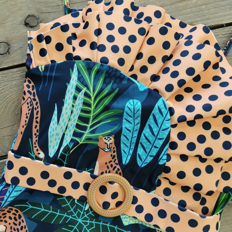 Asymmetrical Ruffle Leopard Print One-piece Swimsuit - Image 5