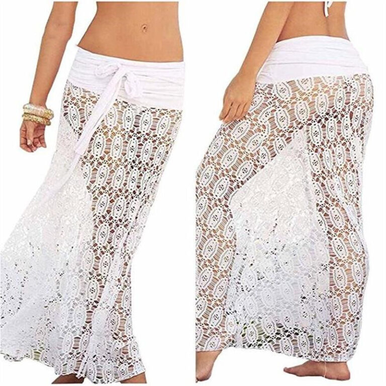 Lace Beach Skirt Solid Beach Bikini - Image 2