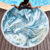 serviette de plage ronde abstraite