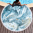 serviette de plage ronde abstraite