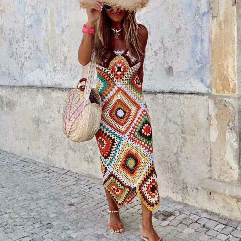 Handmade crochet dress - Image 4