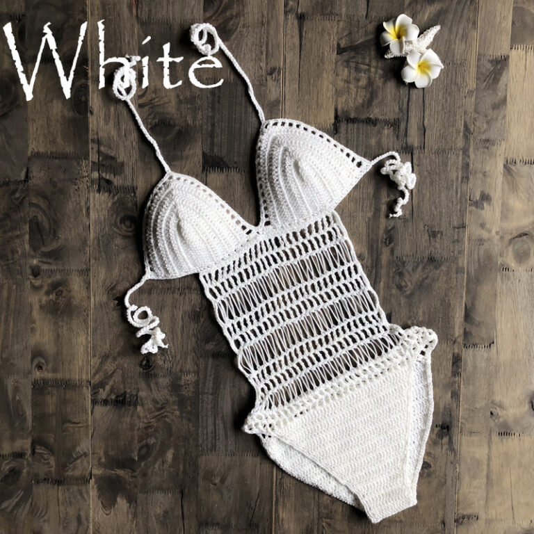 Hand-woven one-piece swimsuit - Image 8