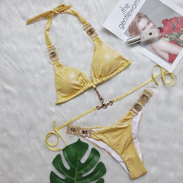 Ties Halter Bikini Glitter Set - Image 3