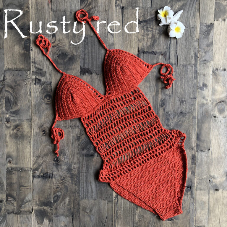 Hand-woven one-piece swimsuit - Image 6