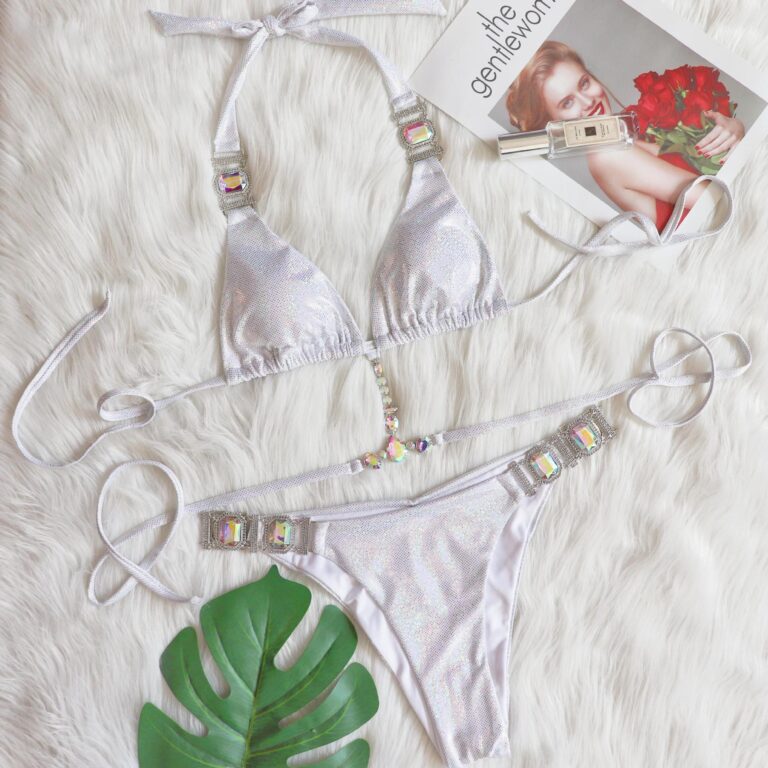 Ties Halter Bikini Glitter Set - Image 5