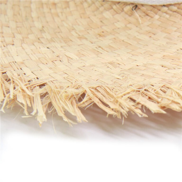 Female Lafite Grass Flat Top Straw Hat – Image 4