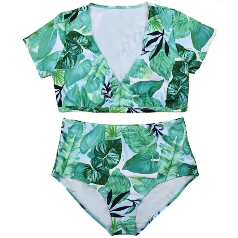 Stylish Plus Size Split Swimsuit Veil – Image 4