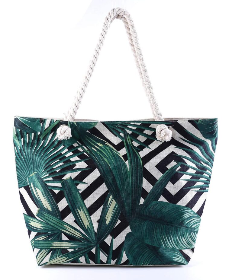 Blue Geometrical Graphic Beach Toy Storage Bag – Image 7