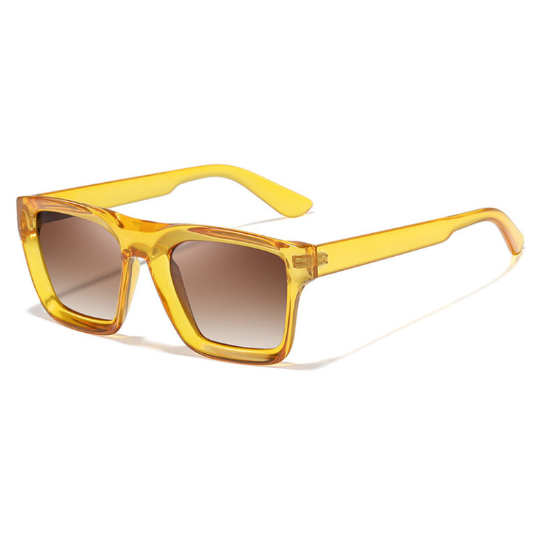 Sunglasses Men's Wide Edge Plate Red Frame – Image 3