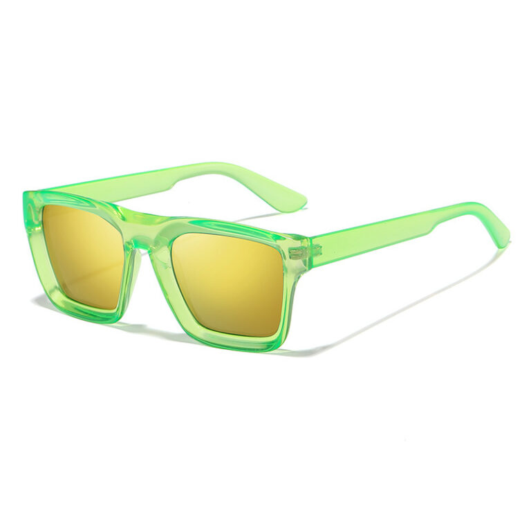 Sunglasses Men's Wide Edge Plate Red Frame – Image 8