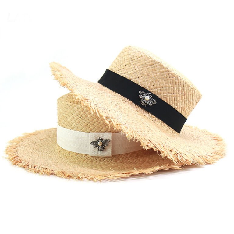 Femme Lafite Grass Flat Top Straw Hat