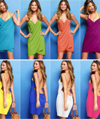 Robe de plage en écharpe