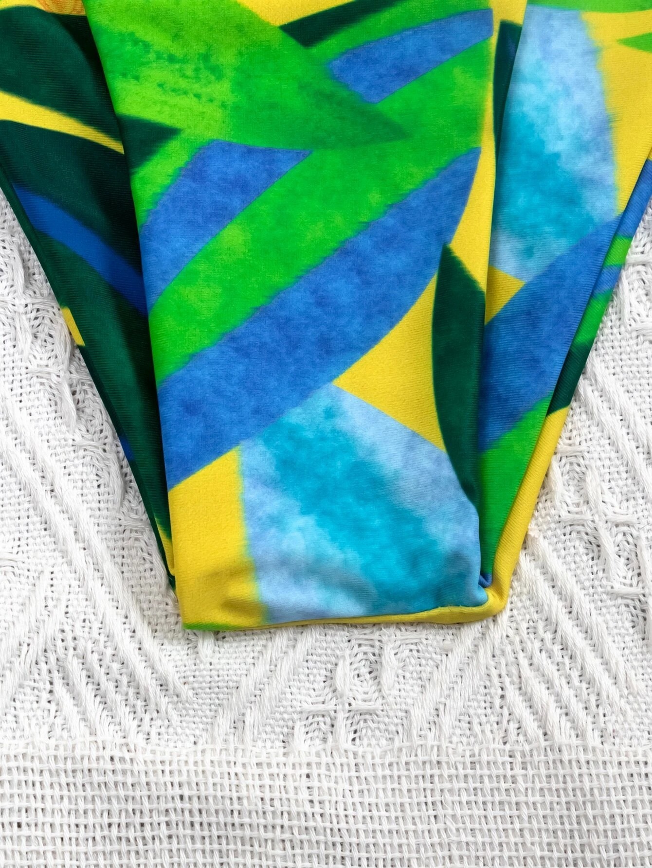 Ladies One Piece Swimsuit Push Up Print - Image 3