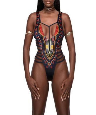 Maillot de bain rayé