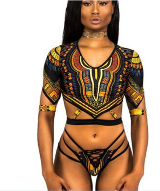 Bikini imprimé africain