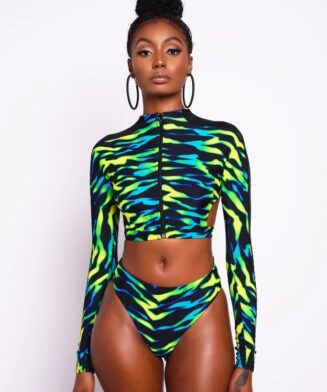 Bikini dos nu avec fermeture éclair