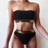 Women’s high waist split bikini